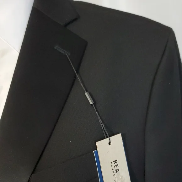 Kenneth Cole Reaction NWT Black Formal/Tuxedo Jacket w/Satin Lapel 42L, 36S